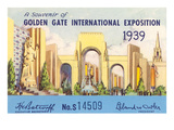 Souvenir of International Exposition, San Francisco, California Poster