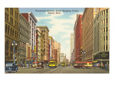 Woodward Avenue, Detroit, Michigan Poster