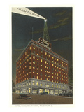 Hotel Carolina by Night, Raleigh, North Carolina Poster