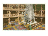 Lobby, Old Faithful Inn, Yellowstone Park, Montana Poster