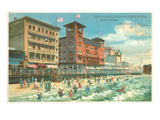 Hotels on Boardwalk, Atlantic City, New Jersey Prints