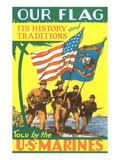 USMC Color Guard Poster