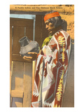 San Ildefonso Pueblo-Töpfer, New Mexico Kunstdrucke