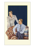 Men Modeling Clothes Póster