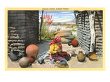 Papago Indian Making Pottery Posters