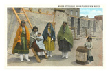 Women of Tesuque Pueblo, New Mexico Poster