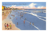 Beach Scene, Ocean City, New Jersey Posters
