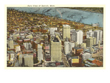 Aerial View, Detroit, Michigan Posters