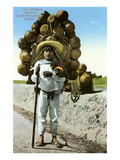 Indian Peasant Carrying Pots Prints