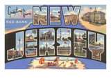 Greetings from Red Bank, New Jersey Poster