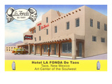 Hotel La Fonda in Taos, New Mexico Prints