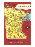 Map of Minnesota Posters