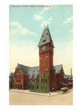 Michigan Central Depot, Detroit, Michigan Print