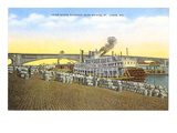 Levee, Eads Bridge, St. Louis, Missouri Prints