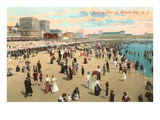 Beach Scene, Atlantic City, New Jersey Photo