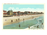 Scène de plage, Cape May, New Jersey Affiches
