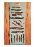 Various Hunting Knives Prints