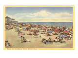 Beach Scene, Ocean Grove, New Jersey Póster