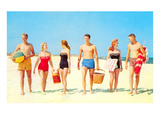 Beach Picnic, Retro Poster