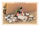 Pueblo Indian Painting Pottery Láminas Pueblo Indian Painting Pottery Láminas