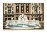 Palmer Fountain, Detroit, Michigan Prints