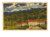 Moon over Grove Park Inn, Asheville, North Carolina Print