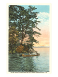 Canoing on Lake Winnipesaukee, New Hampshire Prints