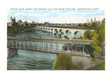 Stone Arch Bridge, Minneapolis, Minnesota Prints