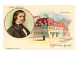 Robert Schumann and Birthplace Poster Robert Schumann and Birthplace Poster