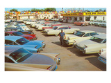 Used Car Lot, Lots of Fins Prints