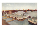Eads Bridge, Riverboat, St. Louis, Missouri Posters