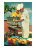 Barbecue, Retro Prints