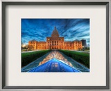 The State Capitol of Texas at Dusk Framed Photographic Print by Trey Ratcliff