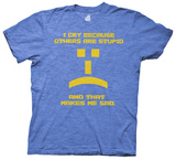 The Big Bang Theory - I Cry Because Others are Stupid (Slim Fit) T-Shirts