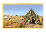 Apache Indians Building Wickiup Láminas Apache Indians Building Wickiup Láminas