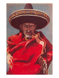Old Mexican Man Print