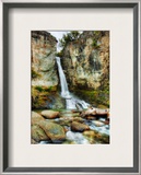 A cool waterfall to relax at during the hike Framed Photographic Print by Trey Ratcliff