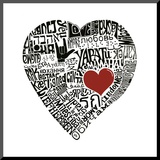 Amour en 44 langues Affiche montée