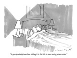 "As you probably heard me telling Liz, I'd like to start seeing other twins." - New Yorker Cartoon Premium Giclee Print by Michael Crawford