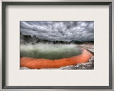 The Artist's Palette in Rotorua Framed Photographic Print by Trey Ratcliff