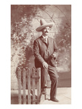 Man in Sombrero with Cigar Poster