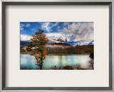 Stopping for Lunch at the Emerald Lake in the Andes Framed Photographic Print by Trey Ratcliff