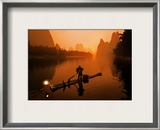 The Li River (or Morning Fisherman) Framed Photographic Print by Trey Ratcliff