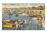 Boat Racing, Wrightsville Beach, North Carolina Poster