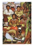 Rivera: Grinding Corn reproduction procédé giclée par Diego Rivera
