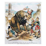 Monroe Doctrine: Cartoon reproduction procédé giclée par Bernhard Gillam