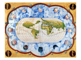 Mapa mundi Lámina giclée por Battista Agnese Mapa mundi Lámina giclée por Battista Agnese