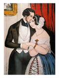 Lovers Reconciliation reproduction procédé giclée par Nathaniel Currier