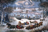 New York: Central Park Giclee Print by Currier & Ives 