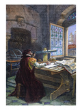 Jacques Louis David - Galileo Galilei (1564-1642) - Giclee Baskı Jacques Louis David - Galileo Galilei (1564-1642) - Giclee Baskı